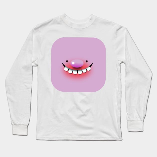 Smile Long Sleeve T-Shirt by fakeface